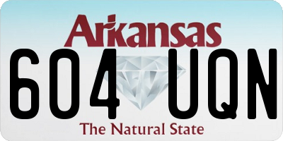 AR license plate 604UQN