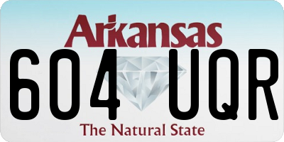 AR license plate 604UQR