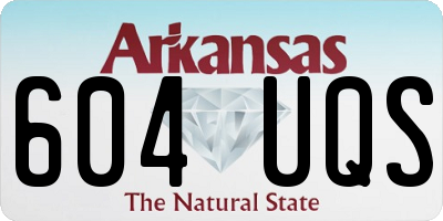 AR license plate 604UQS