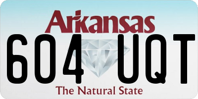 AR license plate 604UQT