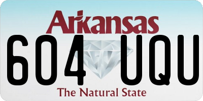 AR license plate 604UQU