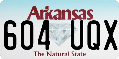 AR license plate 604UQX