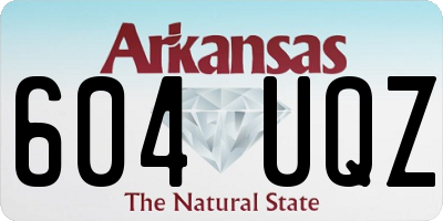 AR license plate 604UQZ