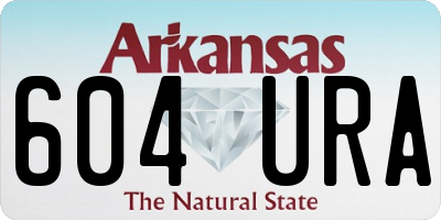 AR license plate 604URA