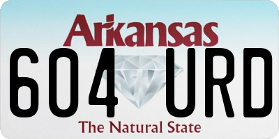 AR license plate 604URD