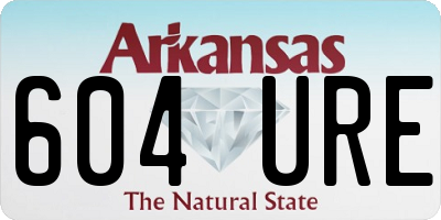 AR license plate 604URE