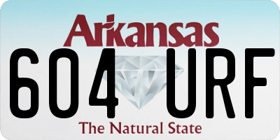 AR license plate 604URF