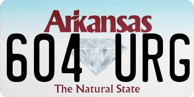 AR license plate 604URG
