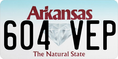 AR license plate 604VEP