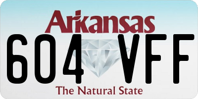 AR license plate 604VFF