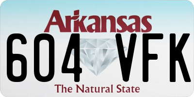 AR license plate 604VFK