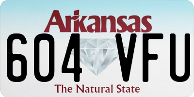 AR license plate 604VFU