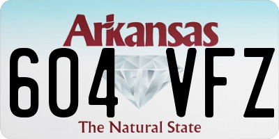 AR license plate 604VFZ