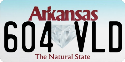 AR license plate 604VLD