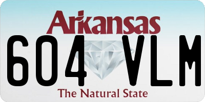 AR license plate 604VLM