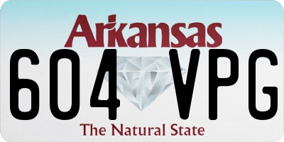 AR license plate 604VPG