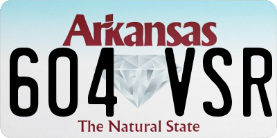 AR license plate 604VSR