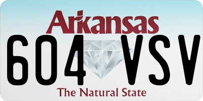 AR license plate 604VSV