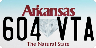 AR license plate 604VTA