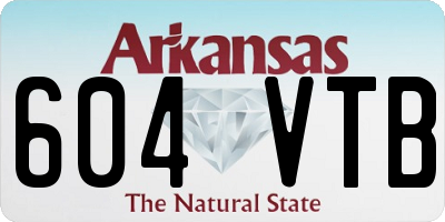 AR license plate 604VTB