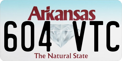 AR license plate 604VTC