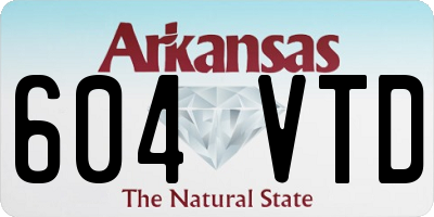 AR license plate 604VTD