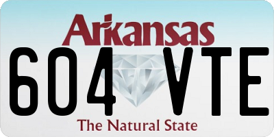 AR license plate 604VTE