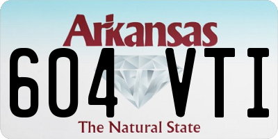 AR license plate 604VTI