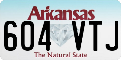 AR license plate 604VTJ