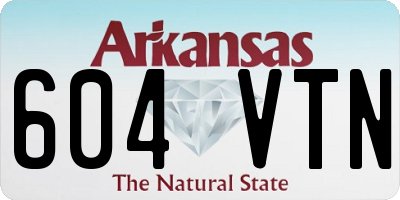 AR license plate 604VTN