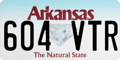 AR license plate 604VTR