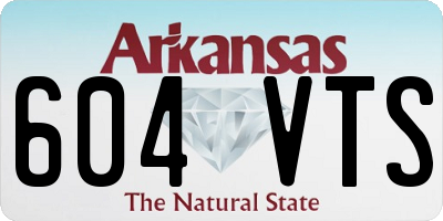 AR license plate 604VTS