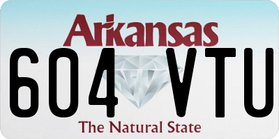 AR license plate 604VTU