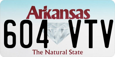 AR license plate 604VTV
