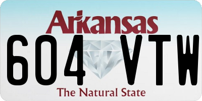 AR license plate 604VTW