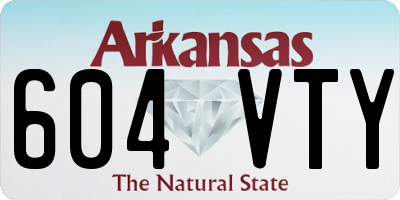 AR license plate 604VTY