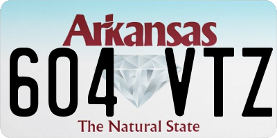 AR license plate 604VTZ