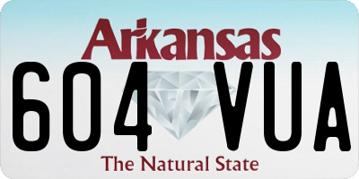 AR license plate 604VUA