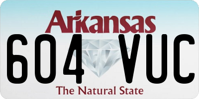 AR license plate 604VUC