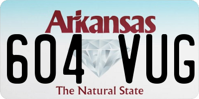 AR license plate 604VUG