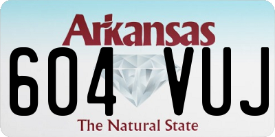 AR license plate 604VUJ