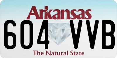 AR license plate 604VVB
