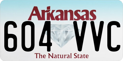 AR license plate 604VVC