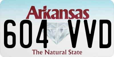AR license plate 604VVD