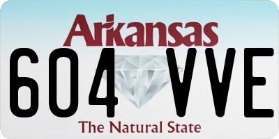 AR license plate 604VVE