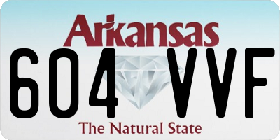 AR license plate 604VVF