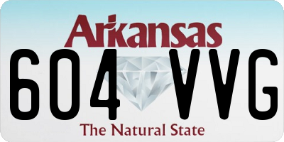 AR license plate 604VVG
