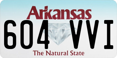 AR license plate 604VVI