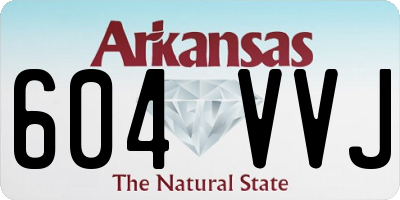 AR license plate 604VVJ
