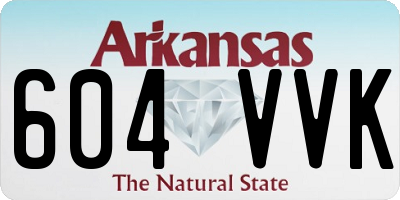 AR license plate 604VVK